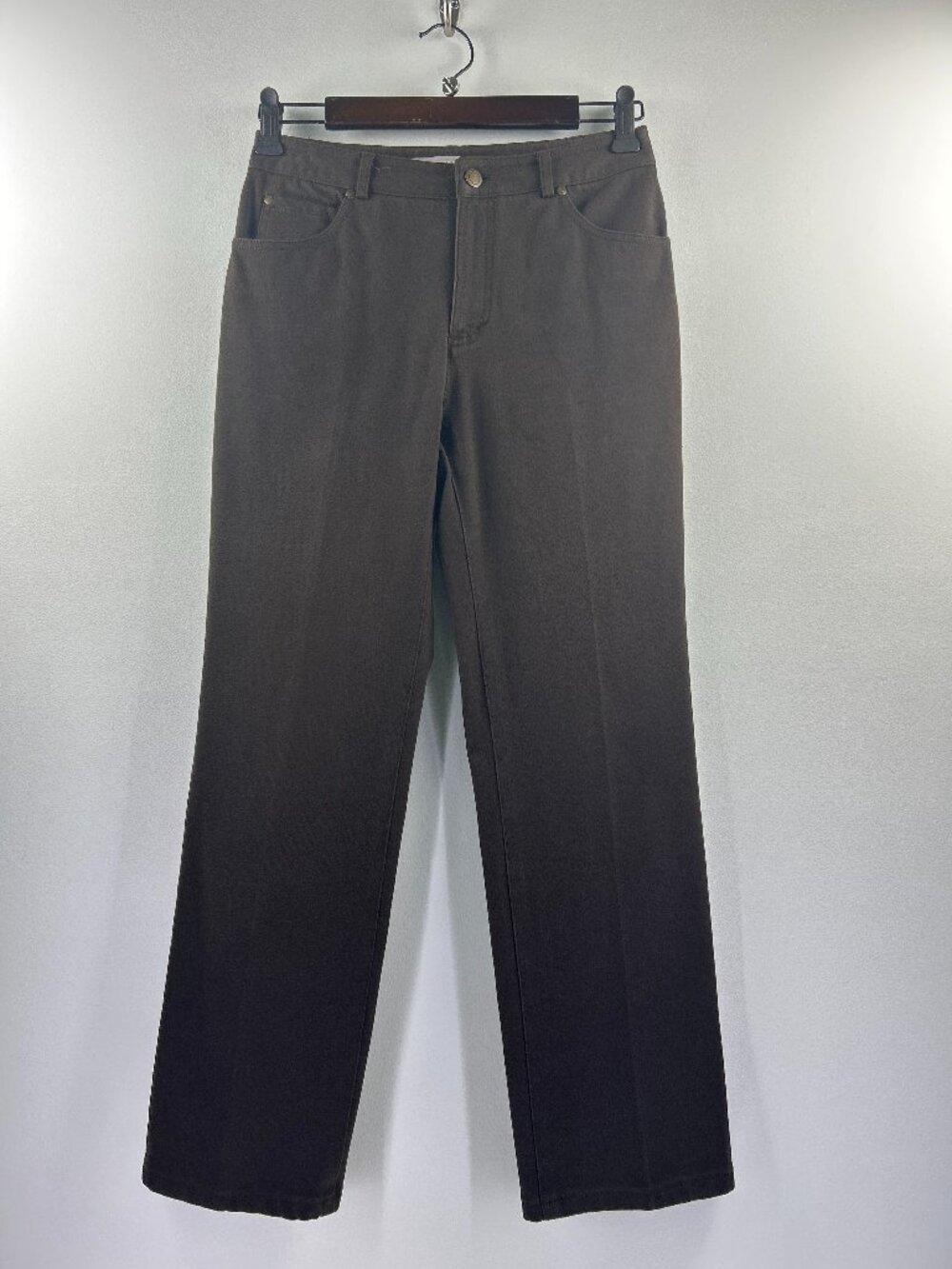 Ellen Tracy Brown Straight Leg Jeans Size 2P